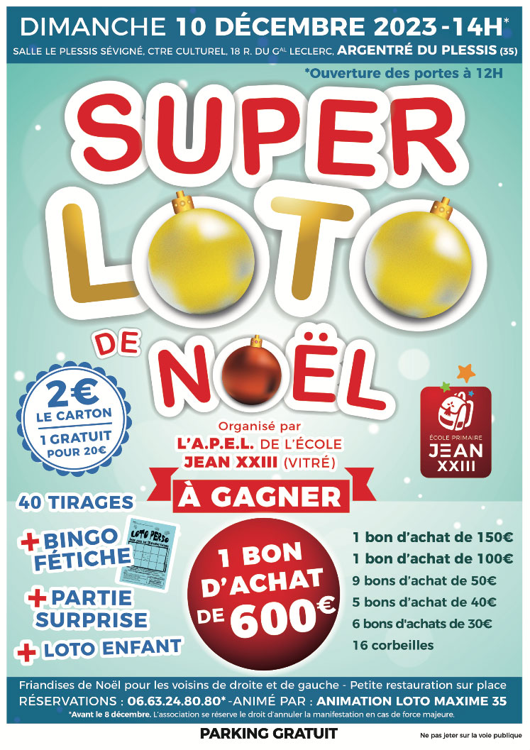 Affiche Super Loto 2023
